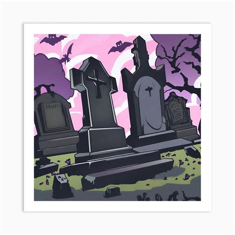 Graveyard 9 Art Print by MilkDisco - Fy