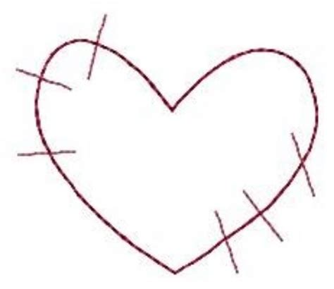 Redwork Love Heart Machine Embroidery Design Embroidery Library At