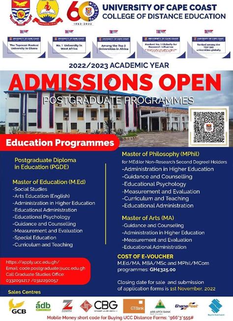 Ucc Distance Education Postgraduate Admissions For The 20222023