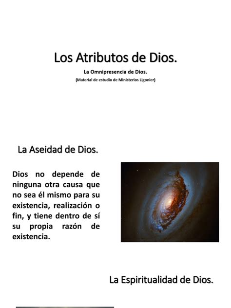 Los Atributos De Dios Pdf Dios Concepciones De Dios