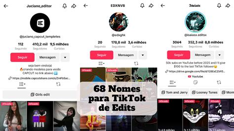 Nomes Para Tik Tok De Edits Beleza Lucrativa