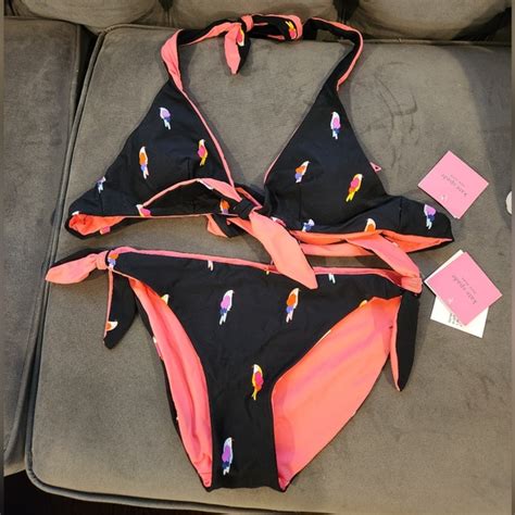 Kate Spade Swim Kate Spade Flock Party Swimsuit Bikini Set Nwt Poshmark