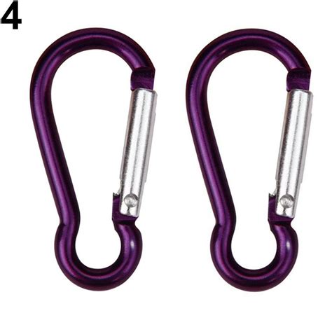 Buy Aluminum Keyring Carabiner D Ring Key Chain Clip Karabiner Snap