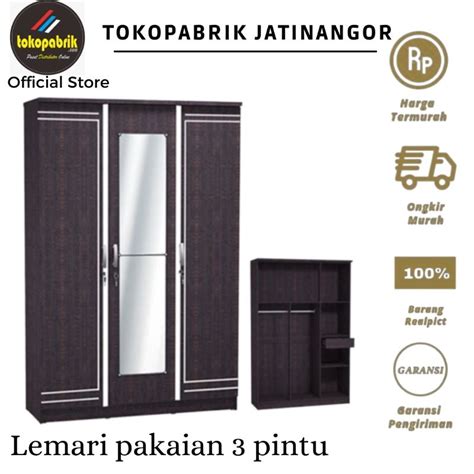 Jual Lemari Pakaian Pintu Lemari Baju Pintu Full Kaca Lemari