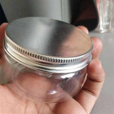 Clear Pet Jar With Aluminium Screw Cap 150gm Suppdock