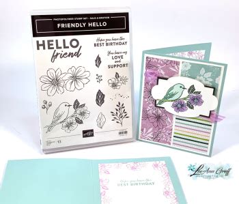 Easy Way To Make A 3 Panel Card With The Friendly Hello Bundle