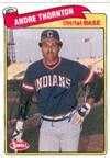 Andre Thornton Autographed Baseball Card Cleveland Indians 1989 Swell