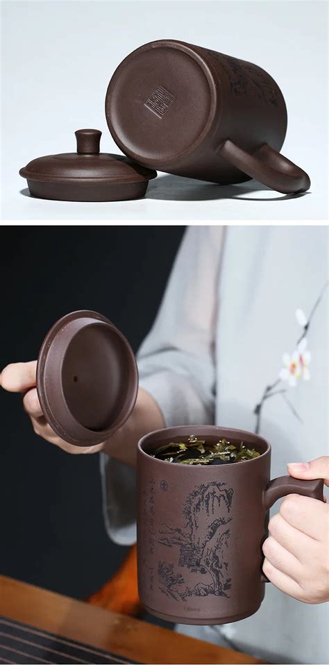 Чайная чашка из фиолетовой глины | AliExpress