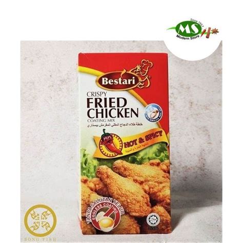 Bestari Crispy Fried Chicken Coating Mix Hot And Spicy Shopee Philippines