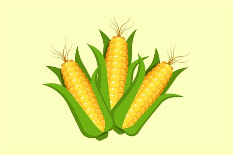 corn vector pattern background design fruit natural 13900116 Vector Art ...