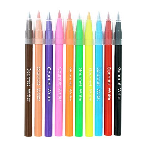 Buy 10Pcs Edible Food Coloring Marker Pens Food Grade Gourmet Writers