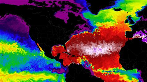 Atlantic Ocean Water Temperature Map - Alanna Leontyne