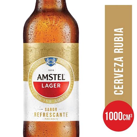 Cerveza Amstel Lager 1lt Ret Vea