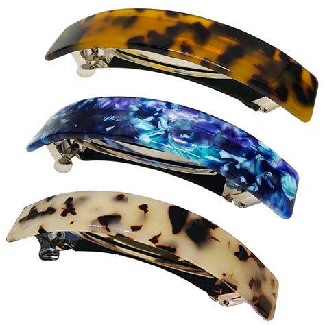 Hyfeel Large French Barrettes For Women Fine Thick Hair