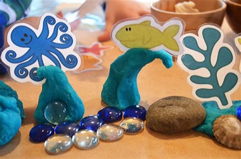 Printable Sea Creatures For Ocean Play Dough Nurturestore