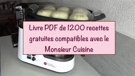 télécharger le livre de 1200 recettes compatible avec Monsieur Cuisine