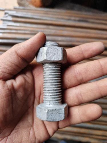 M Mm Hot Dip Galvanized Nut Bolts High Tensile Steel At Kg In Ghaziabad