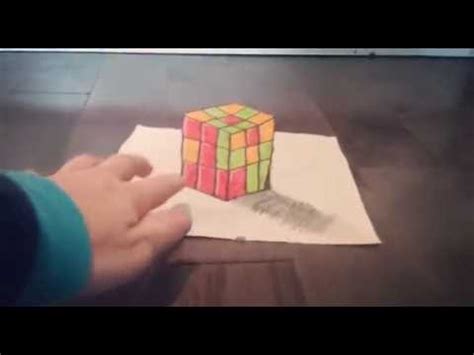 Comment Dessiner Un Cube Rubik 3d Facilement Explication YouTube