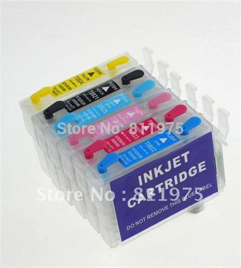 98 T0981 T0986 Refillable Ink Cartridge For Epson Artisan 600 710 810 700 800 Printer With Auto