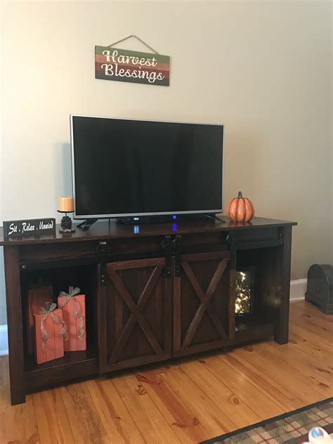 Barn Door Tv Stand Custom Made By My Hubby ️ Barn Door Tv Stand