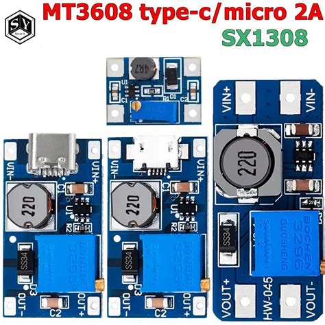 M Dulo De Potencia De Refuerzo MT3608 Tipo C Micro 2A Max DC DC 3 5V