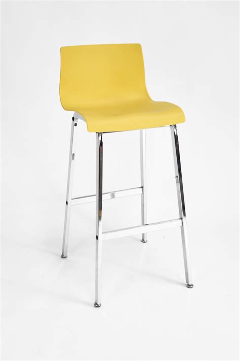 Yellow Bar Stool - The Classic Modern Prop Hire Company