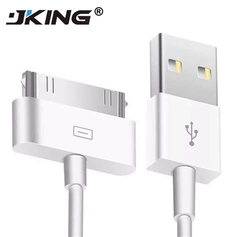 JKING Original 30Pin USB Cable For iPhone Apple Charger Cord Data Cable ...