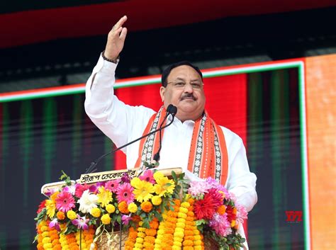 South Tripura Bjp National President Jp Nadda Addresses During A Public Meeting Gallery