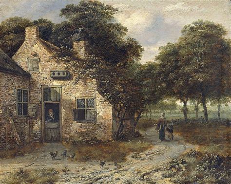 A Peasant Cottage Painting Jan Wijnants Oil Paintings