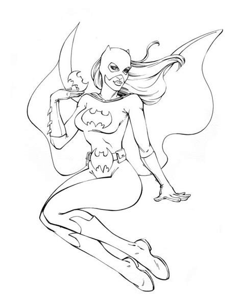 Desenhos De Batgirl De Dc Para Colorir E Imprimir Colorironline