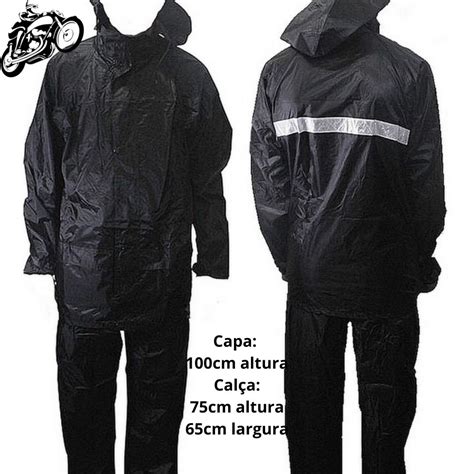 Capa Roupa Chuva Conjunto Jaqueta Cal A Motoqueiro Refor Ada