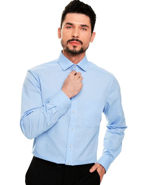 Рубашка мужская классическая OLYMP Luxor, modern fit зауженная Non Iron ...