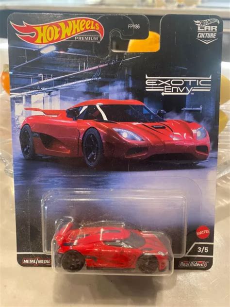 Hot Wheels Premium Exotic Envy Series Red Koenigsegg Agera R Real Riders Picclick Uk