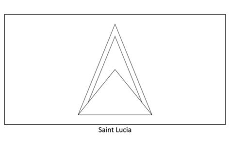 Saint Lucia Coloring Page Coloring Pages