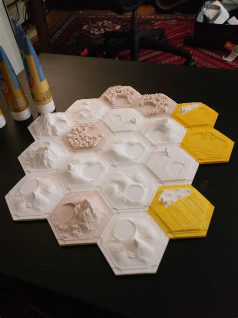 Made My Brother And Sister In Law A 3d Printed Settlers Of Catan Board Artofit