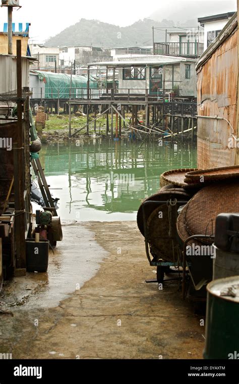 Houses On Stilts In Tai O Historic Chinese Fishing Village Lantau