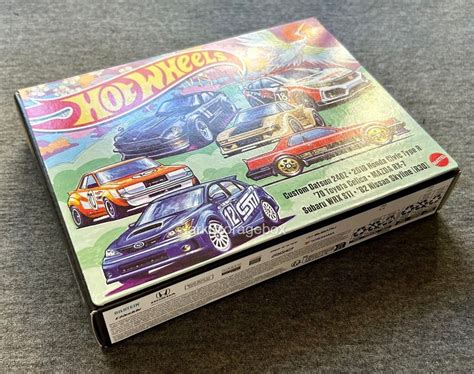 Hot Wheels Japanese Car Culture Multipack Datsun Oz Civic Type Toyota Celica Mazda Rx