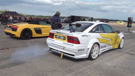 Hp Opel Calibra X Turbo Vs Audi R V Plus Youtube