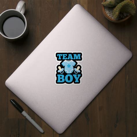 Team Boy Gender Reveal - Team Boy - Sticker | TeePublic