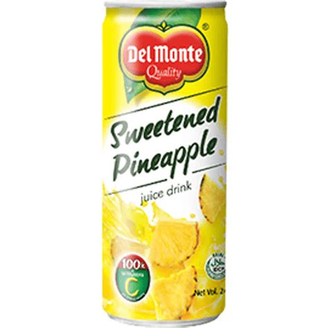 Del Monte Sweetened Pineapple Juice 220ml Juices Walter Mart