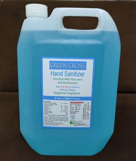 5 Litre Green Cross Hand Sanitizer At Rs 650 Can Soni Ji Ki Bari