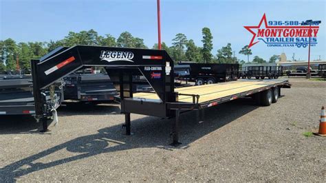 Legend Flatbed Gooseneck Trailers 40 24K GVWR Flatbed Trailer ...