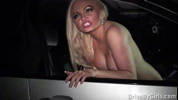 Sultry Blonde Babe Gets Wild In Public Car Gang Bang Orgy With Hunky