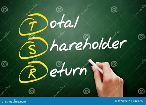 Tsr Total Shareholder Return Concept With Keywords Letters And Icons