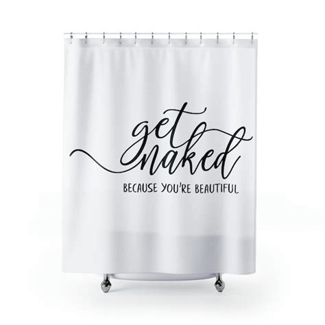 Get Naked Shower Curtain Etsy