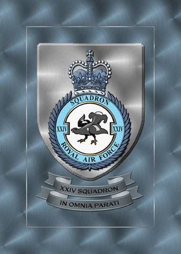 Raf Squadron Crest 24 Squadron Jacks Taxi