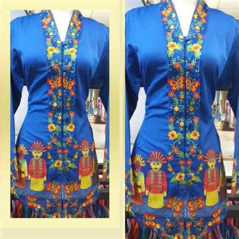 Jual Atasan Kebaya Encim Motif Ondel Kebaya Adat Kebaya Tradisional