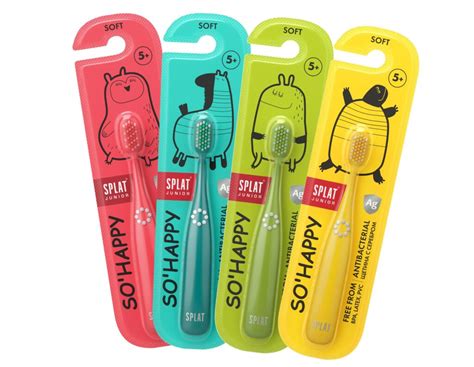 Детская зубная щётка SPLAT® JUNIOR c ионами серебра от 5 лет, мягкая ...