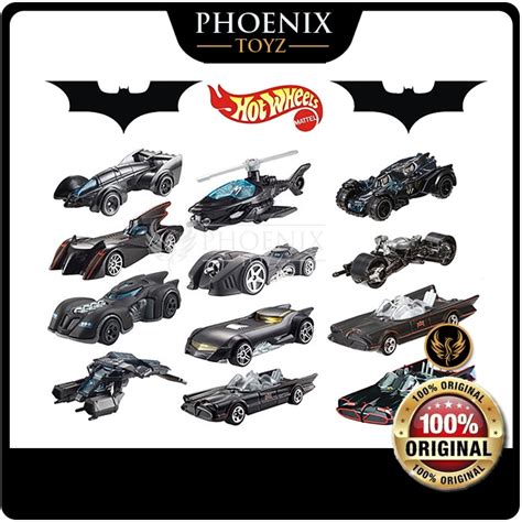 PhoenixToyz Kereta Mainan Hot Wheels Murah Lawa Cheap Batman Dark Knight Batmobile Batplane