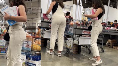 Brunette Bubble Butt In Tight Jeans Candid Best Premium